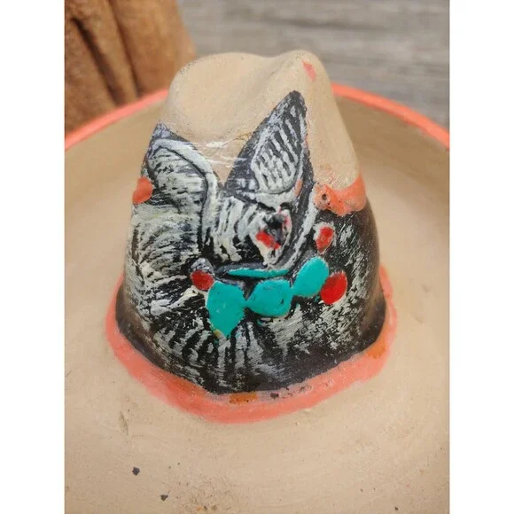 Vintage Restaurant El Cid Handcrafted Clay Pottery Souvenir Ashtray - Picture 8 of 16